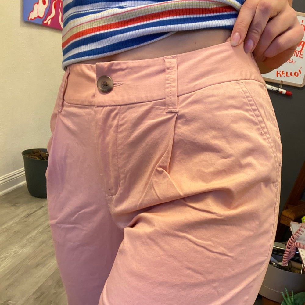 Pink trousers